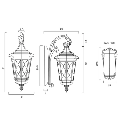 BRINLEY 28 EXTERIOR WALL LIGHT