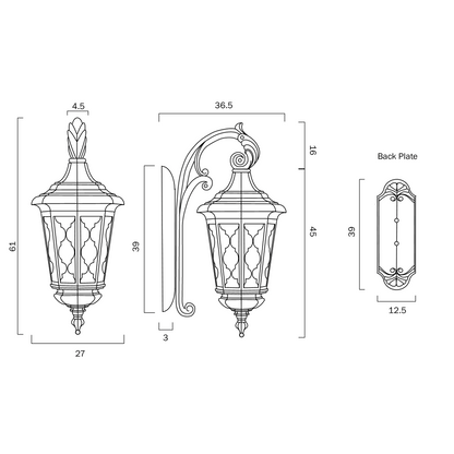 BRINLEY 35 EXTERIOR WALL LIGHT