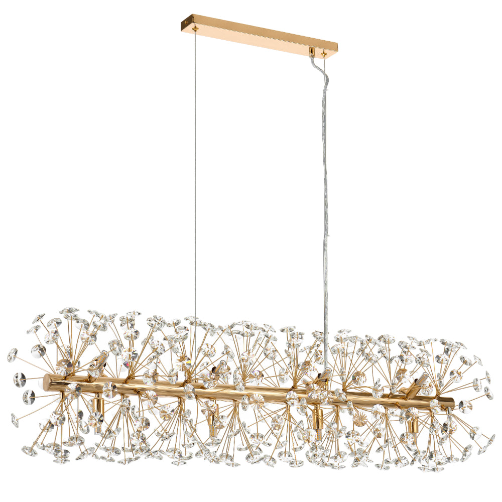 LERIDA 12 LIGHT RECTANGULAR PENDANT