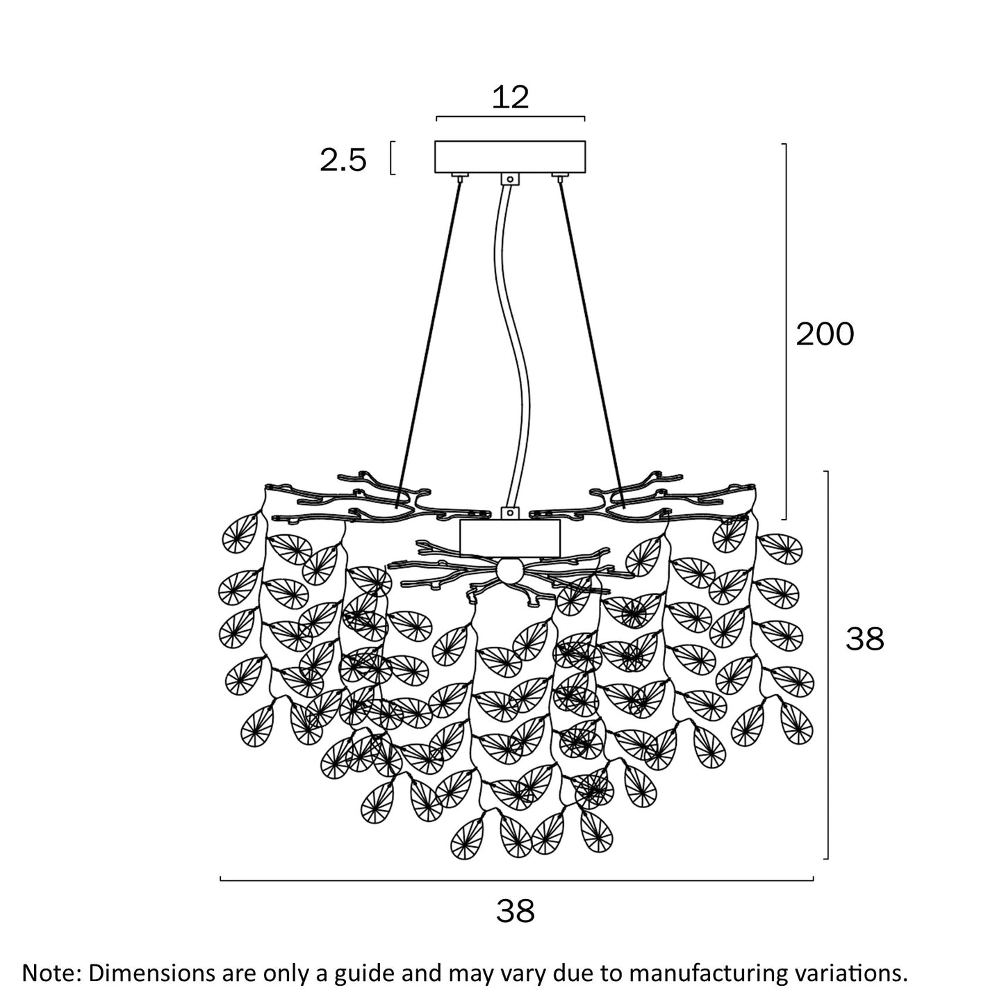 MOLENA 5 LIGHT PENDANT